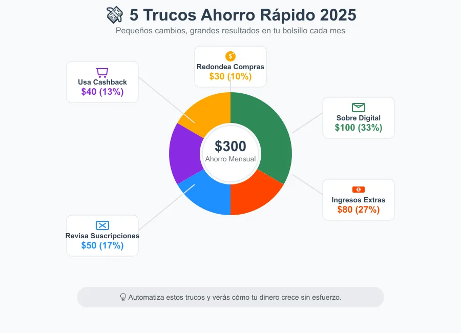 5 Trucos para Ahorrar Dinero Rápido